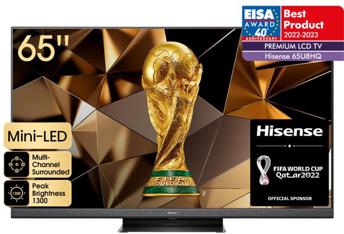 Hisense prejel kar dve prestižni nagradi EISA − za televizor in zvočni sistem. | Foto: 