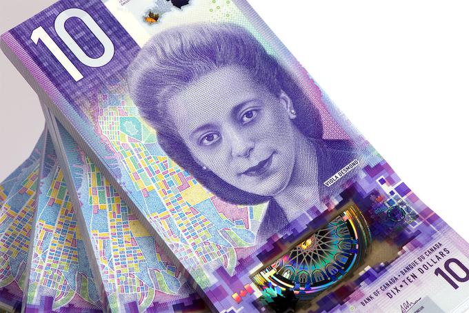 Borka proti rasni diskriminaciji Viola Desmond na bankovcu za deset kanadskih dolarjev | Foto: Bank of Canada