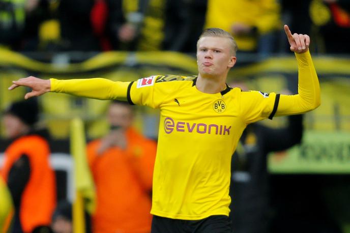 Erling Haaland | Erling Haaland je v 135 minutah igre v majici Borussie Dortmund v treh nastopih zabil že 7 golov. | Foto Reuters