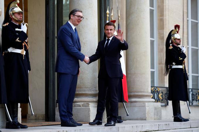 Emmanuel Macron, Aleksandar Vučić | Foto: Reuters