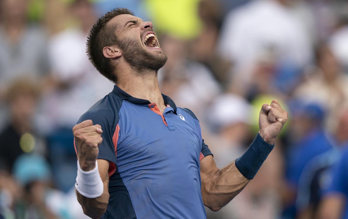 Borna Ćorić | Hrvaški teniški igralec Borna Ćorić je z zmago na mastersu v Cincinnatiju dosegel največjo zmago v karieri. | Foto Reuters