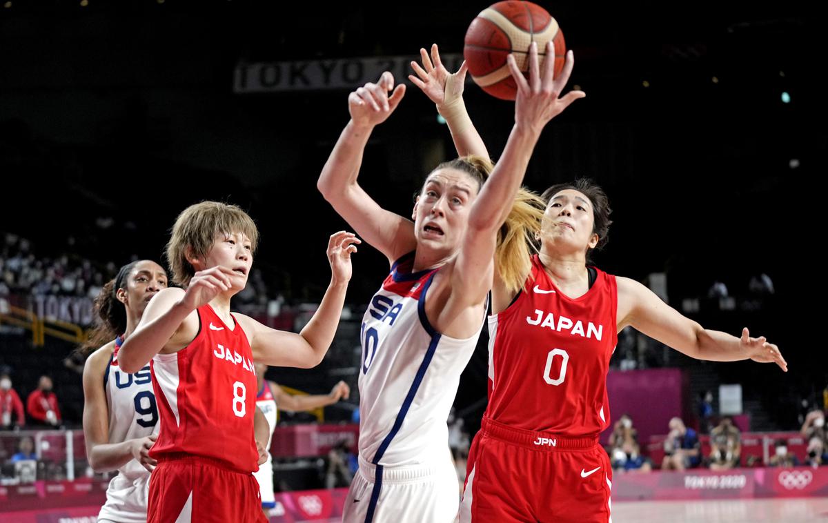 ZDA : Japonska finale košarka OI | Američanke so v finalu ugnale Japonsko in sedmič zapored postale olimpijske prvakinje, | Foto Reuters