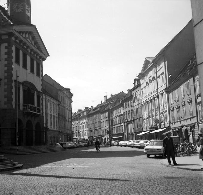 Mestni trg, Ljubljana, 1967 (foto: Jože Mally, hrani: MNZS). | Foto: 