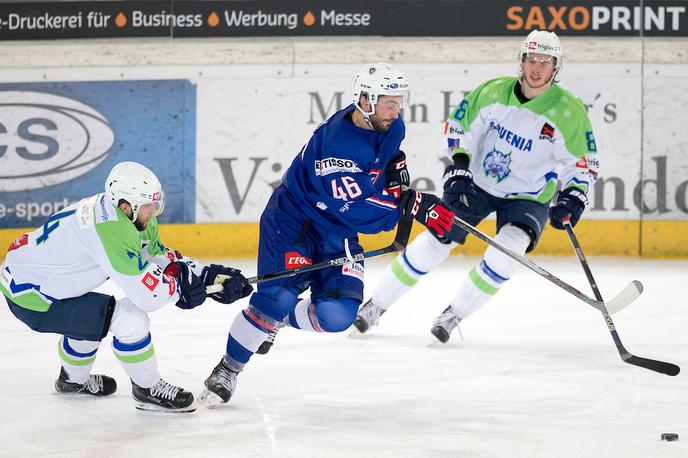 slovenija francija hokej | Slovenska hokejska reprezentanca je na zadnji tekmi turnirja v Latviji z 0:3 izgubila s Francijo. | Foto Sportida