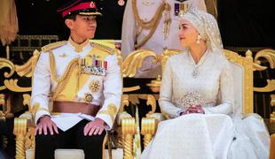 Brunejski princ se je poročil z lepotico hrvaških korenin #video