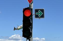 Prvi tak semafor v Sloveniji: to so prednosti in nevarnosti #foto #video
