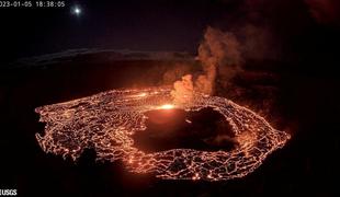 Na Havajih znova aktiven vulkan Kilauea #video #foto