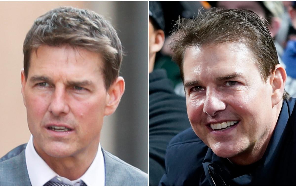 Tom Cruise | Tom Cruise oktobra lani (levo) in oktobra letos (desno). | Foto Guliverimage/AP/Reuters