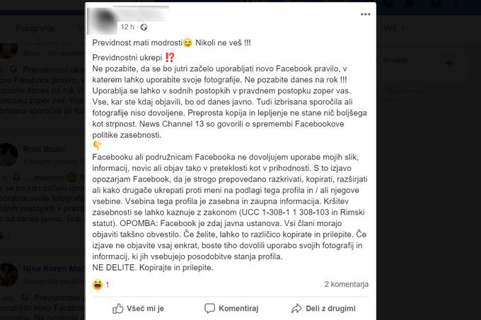 Facebooka stara nova prevara | Foto: Matic Tomšič / Posnetek zaslona