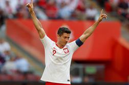 Poljska navdušila, Lewandowski v Rusijo odhaja v dobri formi