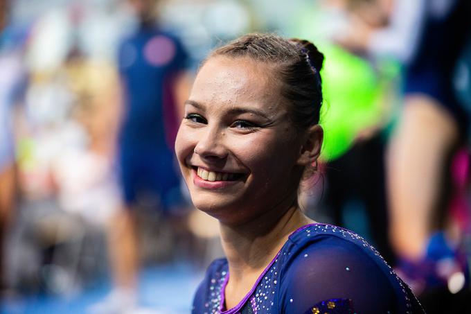 "Moja pričakovanja so, da naredim celoten mnogoboj brez padca," je dejala Hribarjeva. | Foto: Luka Vovk/Sportida