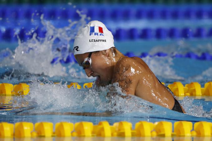 Francozinja Fantine Lasaffre je na 400 m mešano izkoristila odsotnost svetovne rekorderke. | Foto: Reuters