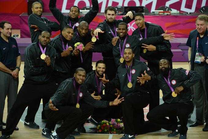 Leta 2012 so Američani sestavili eno najmočnješih postav, zadnjo tekmo v državnem dresu pa je ob naslovu odigral Kobe Bryant. | Foto: 