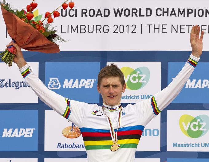 Mohorič je leta 2012 osvojil naslov svetovnega mladinskega prvaka v cestnem kolesarstvu. | Foto: Reuters