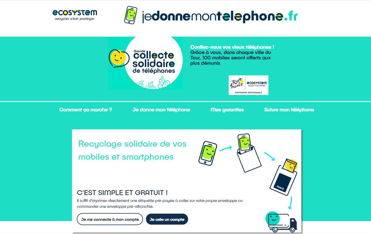 Francija, recikliranje mobilnih telefonov | V Franciji deluje preprost način zbiranja odsluženih mobilnih telefonov. | Foto S. C. (zajem zaslona)
