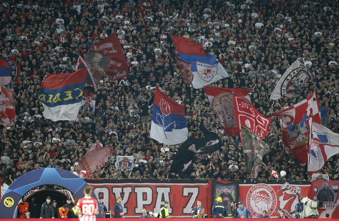 Evforija in zvestoba navijačev beograjske Crvene zvezde je že legendarna. | Foto: Reuters