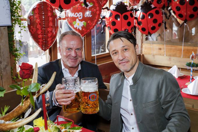 Predsednik Bayerna Karl-Heinz Rummenigge in glavni trener Niko Kovač | Foto: Getty Images