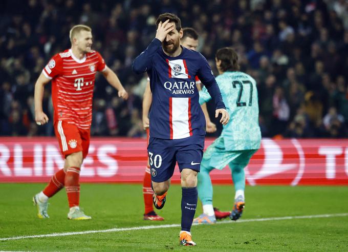 Messi je s PSG, ki si močno želi osvojiti svoj prvi evropski naslov, doživel udarec na prvi tekmi osmine finala. | Foto: Reuters