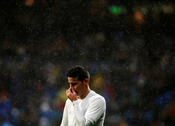 Nezadovoljni zvezdnik Reala James Rodriguez je želja številnih evropskih velikanov. | Foto: Reuters
