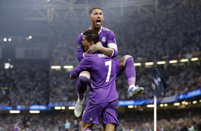 Sergio Ramos in Cristiano Ronaldo sta z Realom osvojila ogromno lovorik. | Foto: Reuters