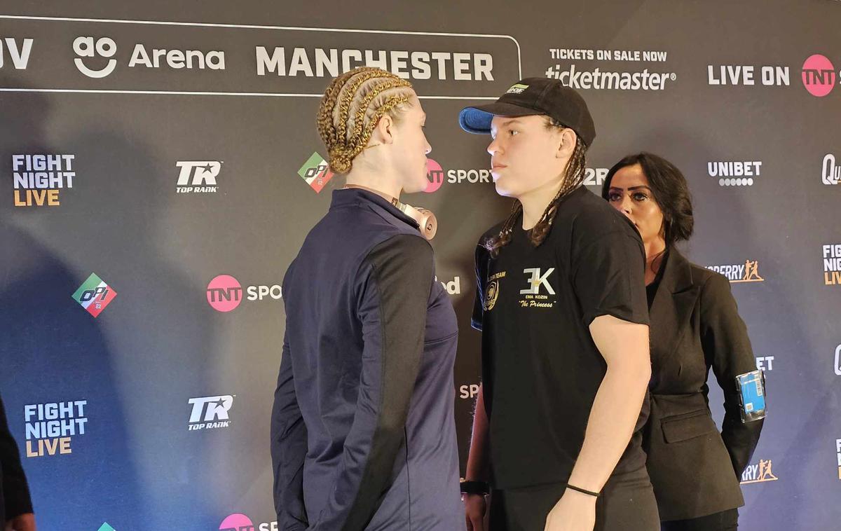 Ema Kozin | Ema Kozin in Hannah Rankin sta se že prvič srečali v Manchestru, v soboto se bosta pomerili za šampionska pasova različic WBC in WBO. | Foto ŠC Gepard