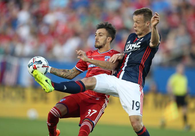 Antonio Mlinar Delamea za New England Revolution v ligi MLS še naprej igra redno. | Foto: Reuters