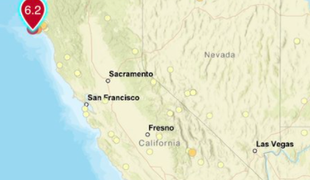 Močan potres stresel severno Kalifornijo