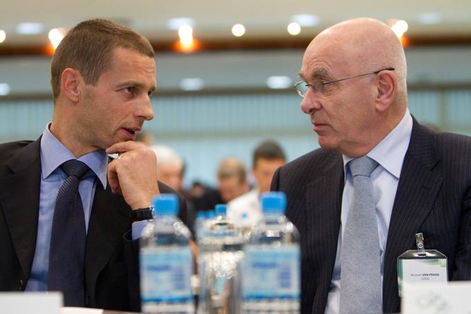 Aleksander Čeferin (levo) ali Michael van Praag (desno). Kdo bo novi predsednik Uefe? | Foto: Vid Ponikvar
