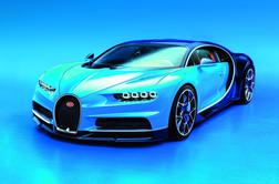 Bugatti chiron za 2,4 milijona evrov: presežek s 1.500 "konji" in hitrostjo do 420 km/h 