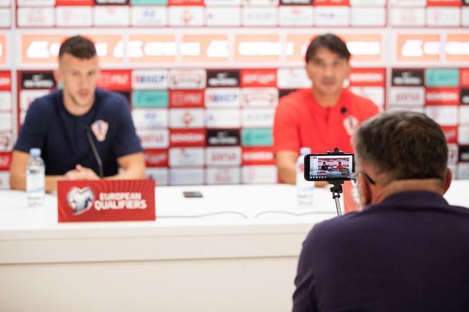 hrvaška nogometna reprezentanca, trening, novinarska | Foto: Grega Valančič/Sportida