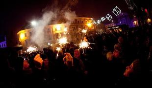 Silvestrovanja po slovenskih mestih na prostem