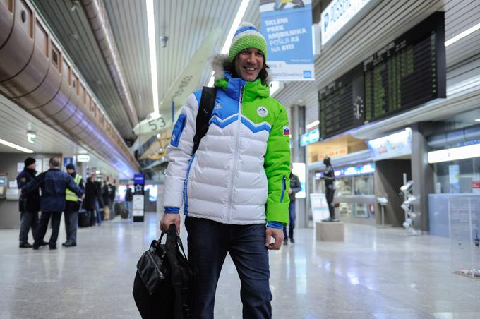 Peterka se je z žensko skakalno reprezentanco udeležil olimpijskih iger v Sočiju leta 2014. | Foto: STA ,