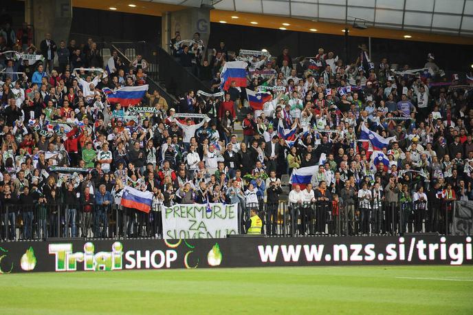 Slovenija Severna Irska 2010 | Slovenska nogometna reprezentanca je v prenovljenem Ljudskem vrtu izgubila le dve kvalifikacijski tekmi. | Foto Aleš Fevžer