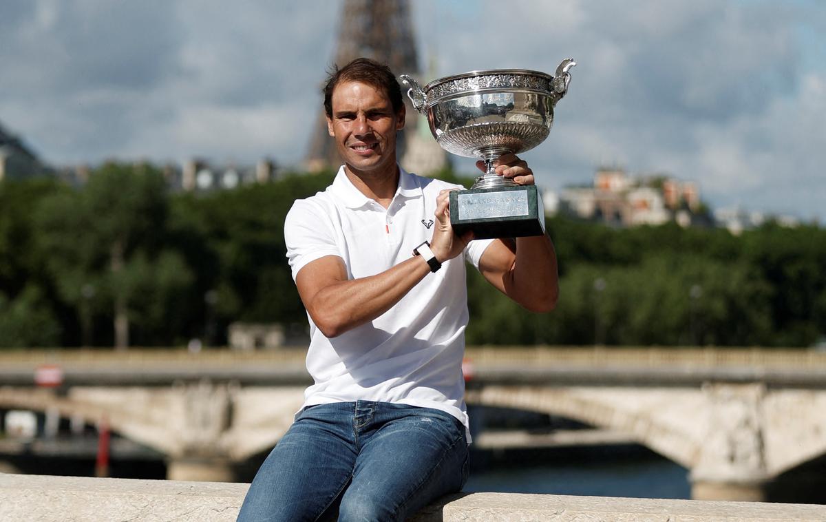 Rafael Nadal Pariz 14 naslov | Rafael Nadal je osvojil OP Francije že 14. v karieri, na turnirjih za grand slam pa je zbral že rekordnih 22 lovorik! | Foto Reuters