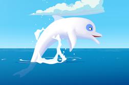 Julija bo v vaše domove priplaval beli delfin Zum