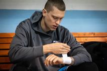 trening slovenska košarkarska reprezentanca Jurij Macura