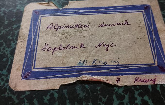 Zaplotnik je dnevnik pisal med letoma 1969 in 1971. | Foto: Alenka Teran Košir