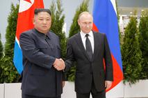 Kim Jong Un in Vladimir Putin