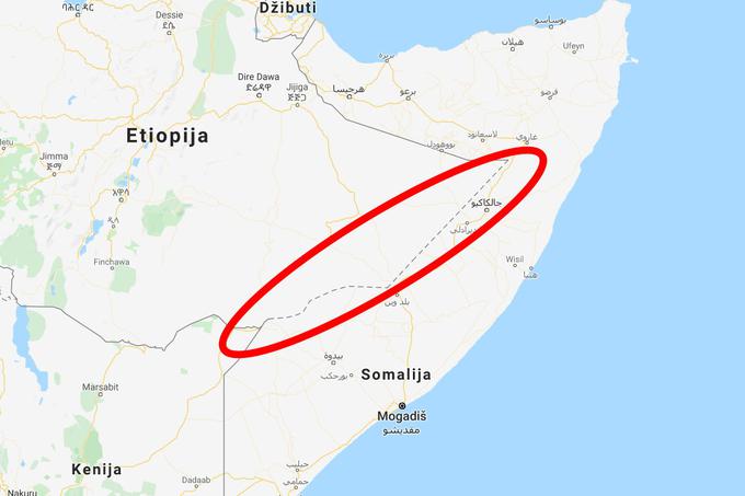 Etiopija in Somalija | Foto: Matic Tomšič / Posnetek zaslona