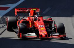 Vettel na zadnjem treningu razbil ferrarija, najhitrejši Leclerc