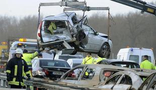 Na nemških cestah v dveh nesrečah osem mrtvih
