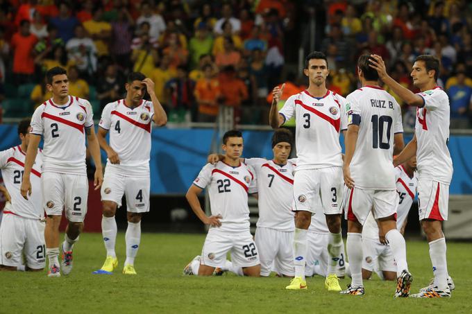 Kostarika je na zadnjem svetovnem prvenstvu v četrtfinalu izpadla šele po enajstmetrovkah. | Foto: Reuters