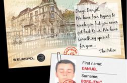 Slovenska policija zloglasnemu kriminalcu poslala razglednico