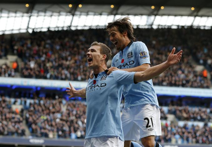 V Manchester Cityju je dosegel nekaj pomembnih golov,  a ni povsem izpolnil pričakovanj. | Foto: Reuters