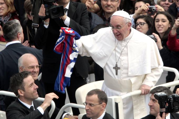 Papež Frančišek je dolgoletni navijač San Lorenza. | Foto: Guliverimage/Vladimir Fedorenko