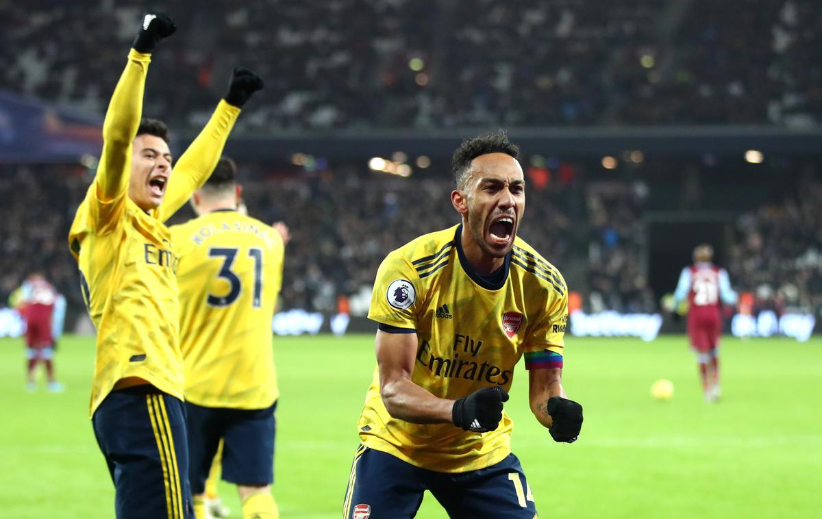 Pierre-Emerick Aubameyang | Pierre-Emerick Aubameyang je pri zmagi Arsenala prišel do 11. prvenstvenega gola sezone. | Foto Getty Images
