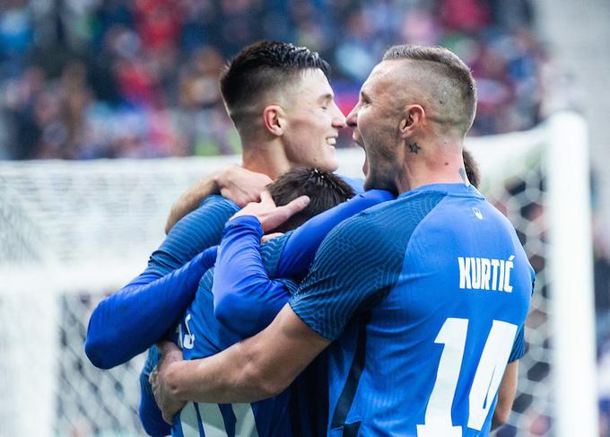 Slovenska reprezentanca je neporažena že šest tekem zapored. Nazadnje je na prijateljski tekmi v Stožicah premagala Črno goro. | Foto: Nik Moder/Sportida