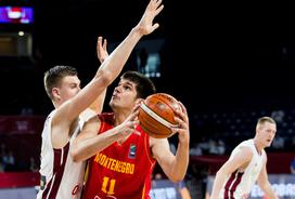 Latvija Črna gora Eurobasket osmina finala