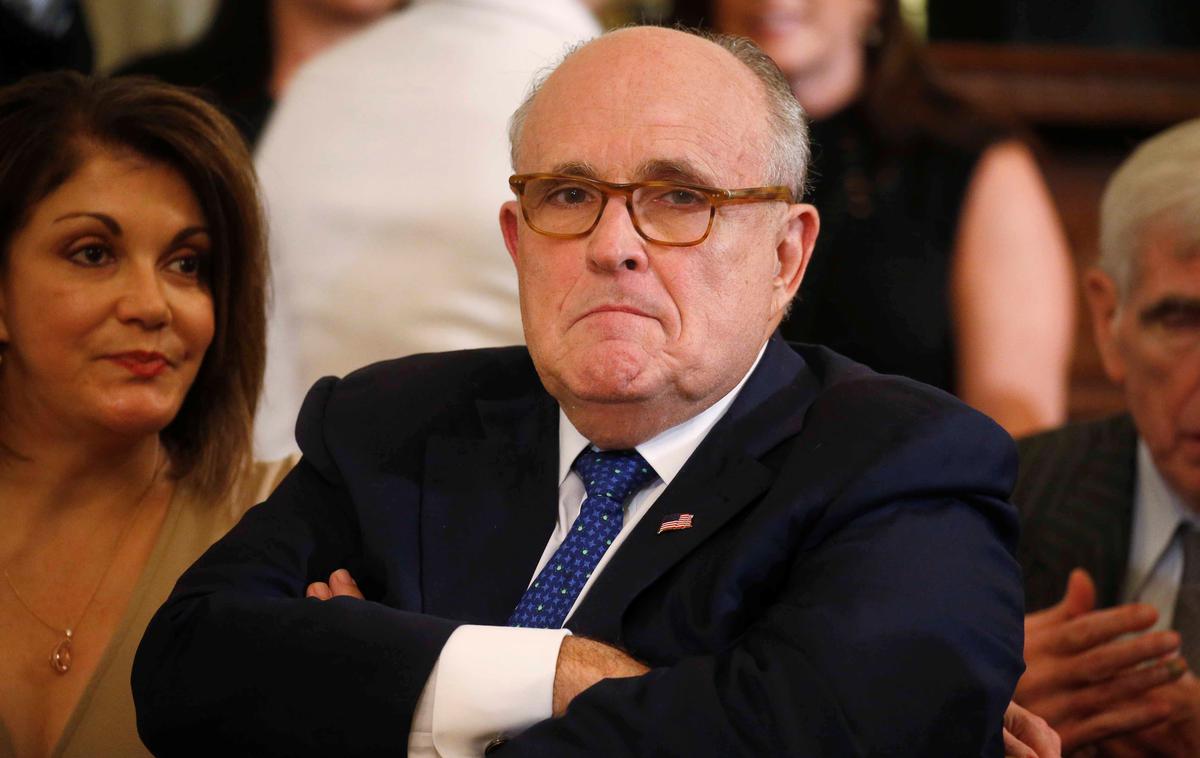 Rudy Giuliani | Trumpov odvetnik Rudy Giuliani je presenetljivo izjavil, da nikoli ni trdil, da ni nikoli bilo nobenega sodelovanja Trumpove kampanje z Rusi. | Foto Reuters