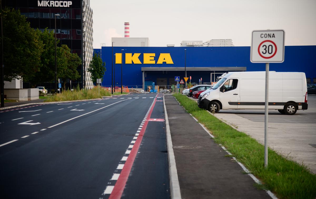 Ikea Ljubljana | Nova stavba Ikee v ljubljanskem BTC je na zunaj že več mesecev povsem nared. | Foto STA